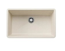 Blanco Precis 443084 32" Undermount Kitchen Sink,Soft White NEW