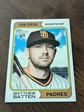 2023 Topps Heritage Baseball Matthew Batten RC San Diego Padres Card#154