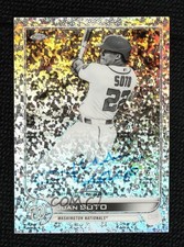 2022 Chrome Veteran Black & White Mini-Diamond Refractor Juan Soto Auto 03nz
