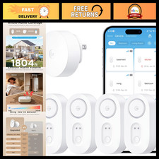 Smart Water Leak Detector 4 Pack - Upgraded High Alarm, Fast Response System