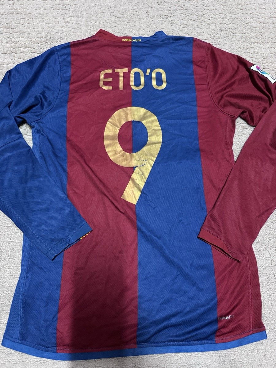 Nike FC Barcelona 2006-07 Home Jersey Long Sleeve - #9 Eto'o | eBay