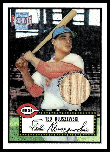 2001 Topps Archives / Ted Kluszewski GAME-USED BAT RELIC