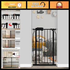Narrow Baby Gate 24-29" for Small Doorways  Stairs  Pressure Mounted Safety Ga