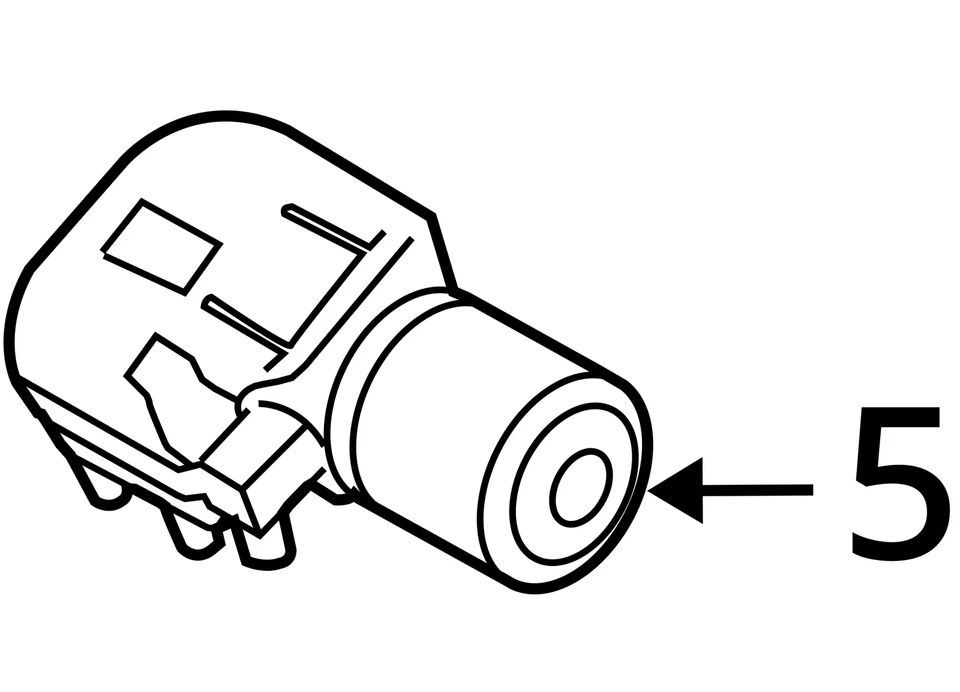 Volkswagen Jetta 2008 motor limpiaparabrisas delantero fabricante de equipos originales 90 k millas - LKQ425710049 Foto 4 de 4