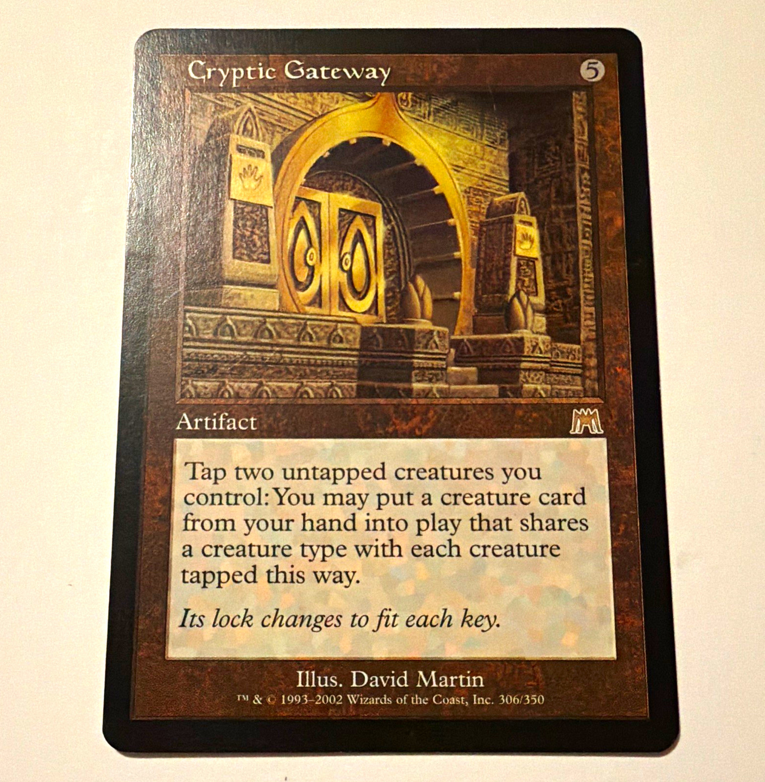 Wizards of the Coast MTG Onslaught Cryptic Gateway 306/350 Artifact Rare Eng