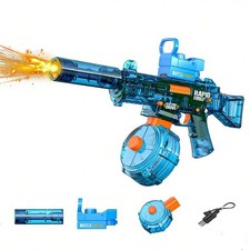 Electric Toy Water Gun, Cool LED Light, Large Capacity Auto Water Absorption