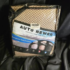 Breathable Car Seat Cushion 2 Pack Gold Beige Universal Fit Mesh Front Seat Pad
