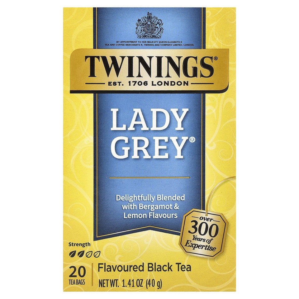 Flavored Black Tea, Lady Grey®, 20 Tea Bags, 1.41 oz (40 g)