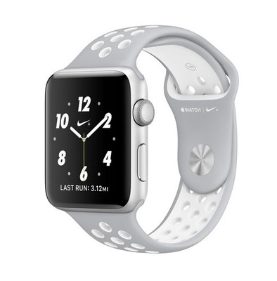 Apple Watch Nike+ 42mm Aluminum Case Flat Silver/Volt Sport Band