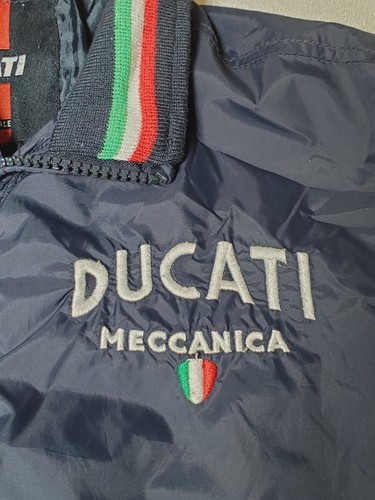 Ducati Meccanica Corse Jacket Borgo Panigale Bologna Full Zip Navy Nylon Youth M - Picture 6 of 14