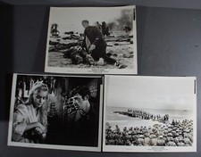THREE 1963 B&W MOVIE PHOTOS "WEEKEND AT DUNKIRK" JEAN-PAUL BELMONDO
