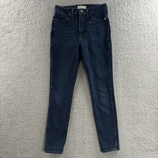 Madewell Womens Jeans Blue Size 27 10" High-Rise Skinny Cotton Blend