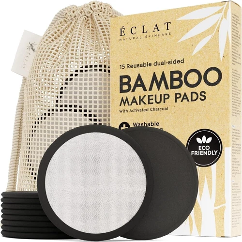 Bamboo 15 Reusable Makeup Remover Pads Eco Friendly 