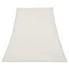 Square Bell 8 Inch Clip on Candle Stick Replacement Lamp Shade White