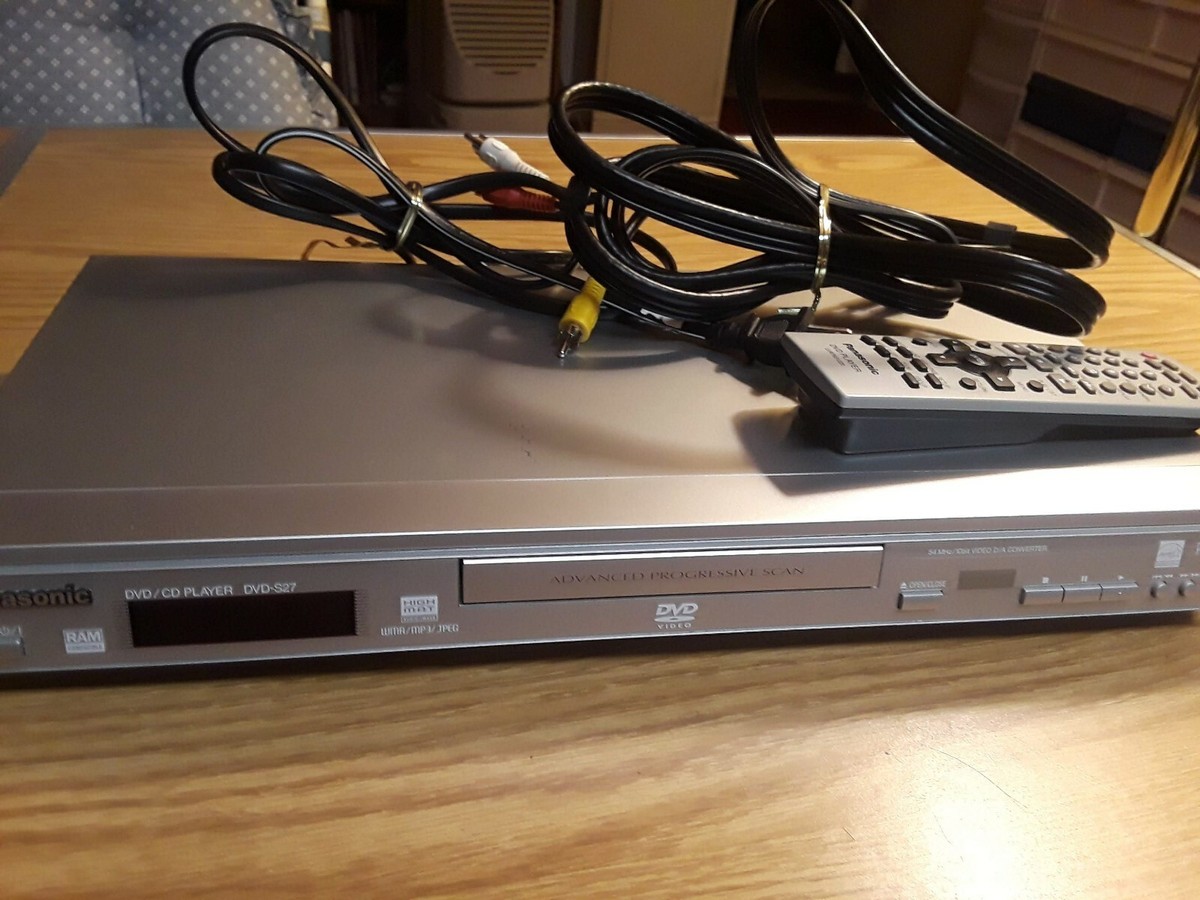 Panasonic DVD Player DVD-S27 Combo CD Player For Parts 2004