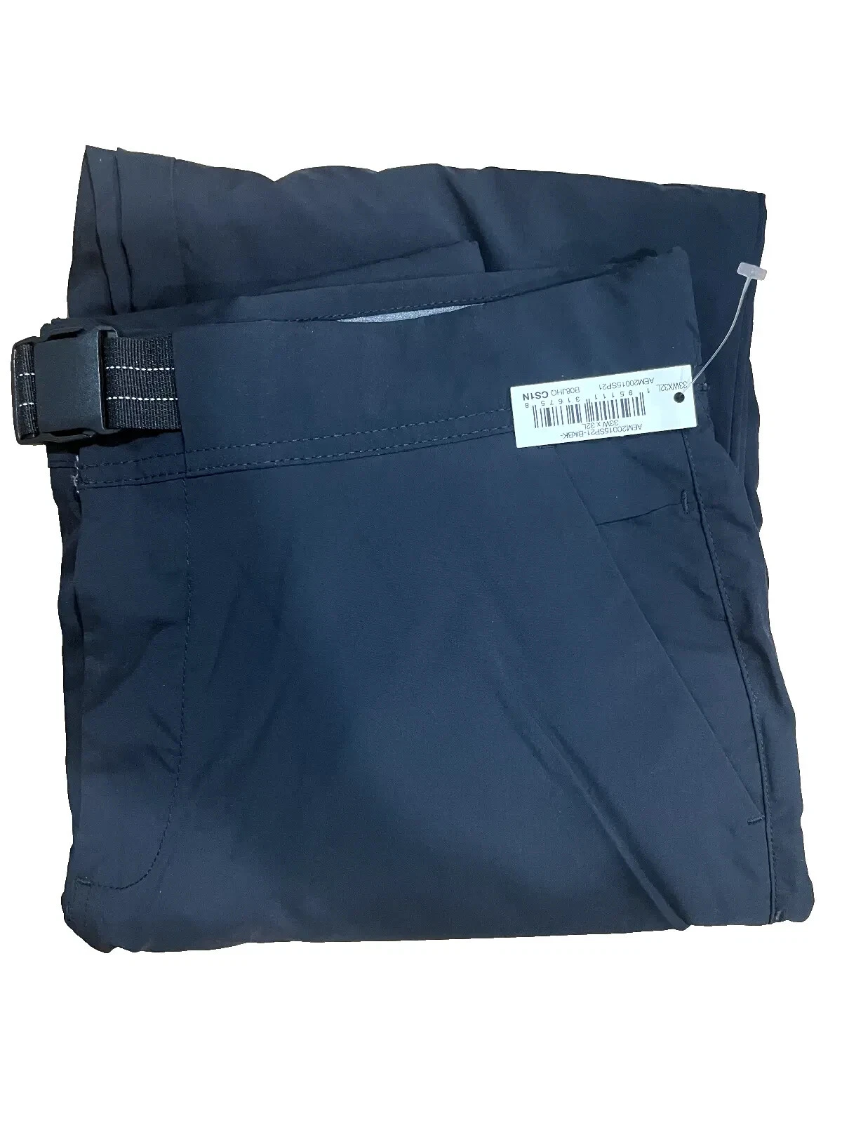 Amazon essentials men's belted moisture wicking hiking pant 32x34 NWT