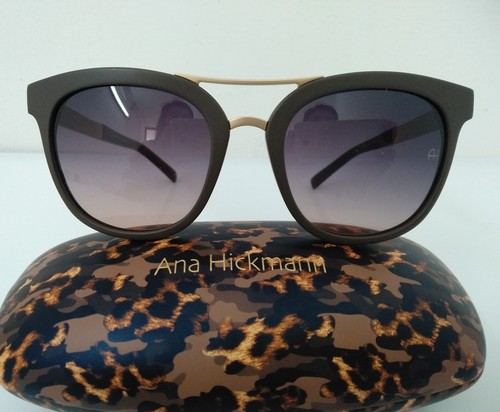 Ana Hickmann Occhiale Da Sole uomo donna plastica marrone opaco oro Mod 197  | eBay