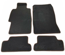 Factory Fitment Black W Red Trim Carpet Nylon Floor Mat Fit 92-96 Honda Prelude