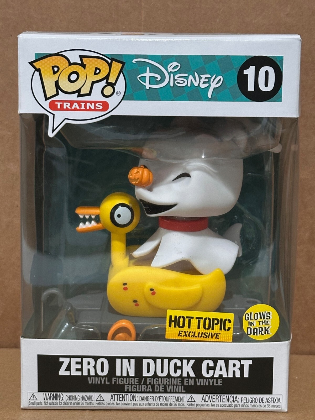 Funko Pop! Trenes: Disney - Carro Zero In Duck #10 Gitd Hot Topic Excl. Con Protección