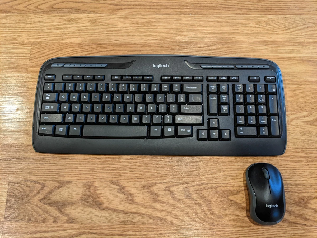 Combo inal mbrico de teclado y mouse de escritorio Logitech MK320 K330 M185