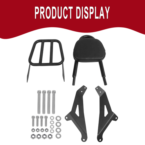 Detachable Backrest Sissy Bar For Yamaha Stryker 1300 XVS1300 XVS 1300 2011-2017 - Picture 4 of 11