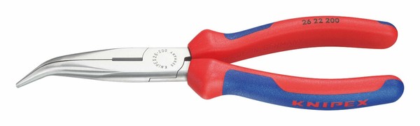 Knipex Storchschnabelzange Poliert Gebogen 200 Mm Mit Mehrkomponenten-Griff-image