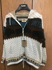 Earth Ragz Fleece Jacket New Size S, Brown Black Cream Western