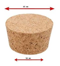2 x CORK BUNGS 65/56mm Cone Corks - Wine Beer for Demijohn Bottles Home Brew