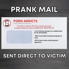 Prank Mail Package - Sent Directly To Friend -Adult Joke Parcel Por n Addicts