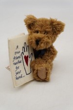 Boyds Bears Head Bean Plush True Friend Reaches Hand Message Series Brown Teddy