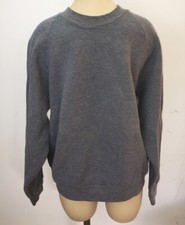 Vintage FRUIT Of THE LOOM Gray Crewneck Sweatshirt Kid's Size L 12-14 