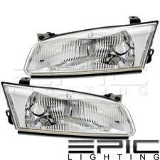 Halogen Assembly Headlamps For 1997-1999 Toyota Camry Left Right Sides Pair
