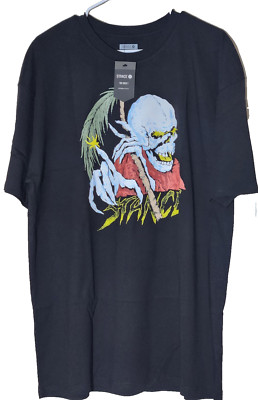 Stance Palm Slayer T-Shirt Short Sleeve Black Men's XX-Large Ft Skull Reaper
