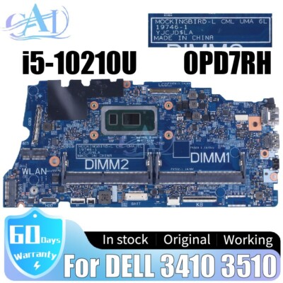 19746-1 For DELL Latitude 3410 3510 Laptop Motherboard 0PD7RH 0PD7RH i5-10210U