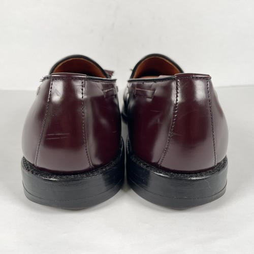 Allen Edmonds Grayson Quaste Halbschuhe Herren Größe 12 B Burgunderrot Leder Elegant Schuhe - Bild 5 von 11