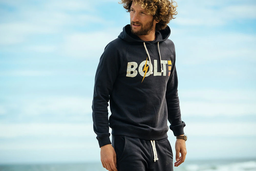Lightning Bolt Ace Fleece Hoodie 18SMASWH003 Black - 第 3/3 張圖片