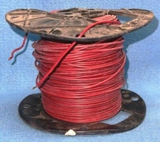ENCORE WIRE MACHINE TOOL WIRE, VW-1, 18 AWG, APPROX. 200', STRANDED, RED