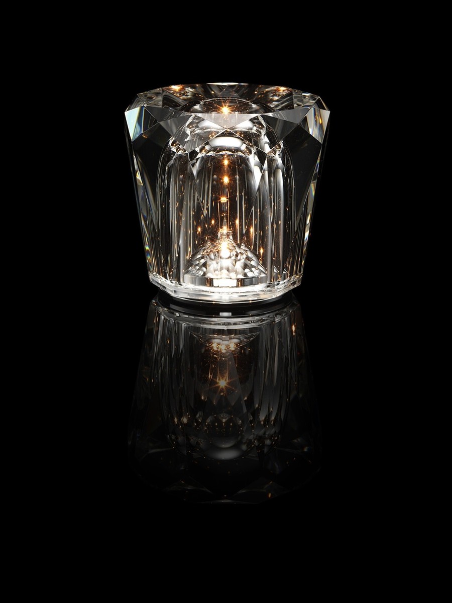 Xtal Acrux Crystal Acrux Cordless Table Lamp Ambientec Solid Glass