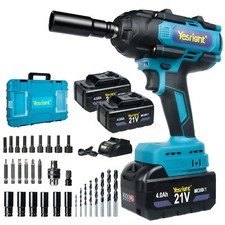 YesRight 1/2 Brushless Impact Wrench Kit, 100...