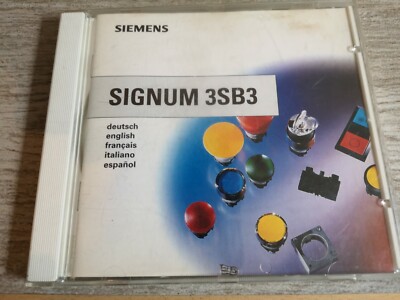 SIEMENS SIGNUM 3SB3 Projektierungssoftware E20001-D0100-P221-V2-6400