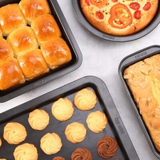 CHEFMADE Bakeware Set, Nonstick Kitchen Baking Set Carbon Steel Oven Bakeware