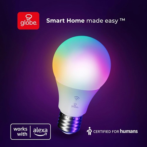 "12 pack" Globe Electric 50589 Color-Changing A19 LED Smart Light Bulb Wi-Fi - Picture 1 of 9