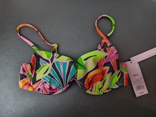 Women's Underwire Bralette Bikini Swim Top Wild Fable Tropical Size X-Small XS