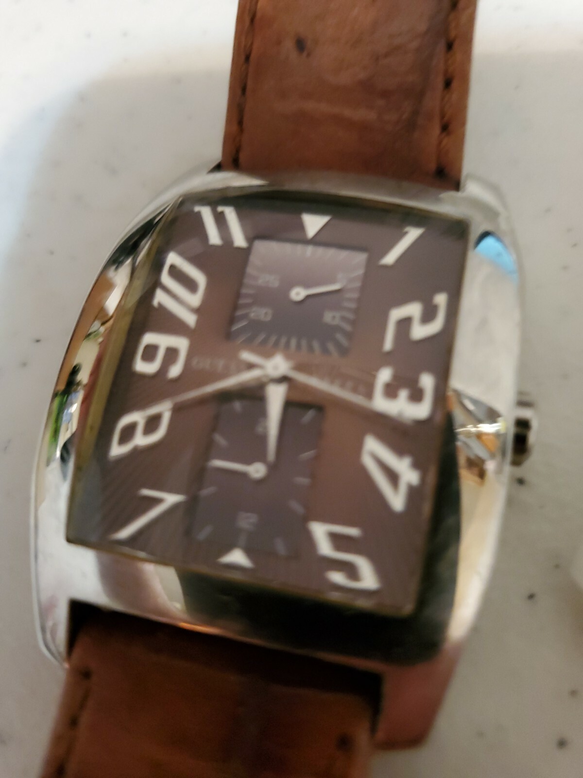 Guess Multi-function Watch 50M Rectangle Face Sil… - image 12