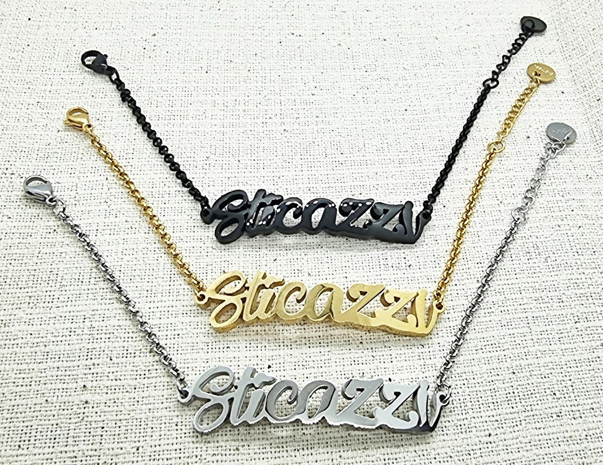 Bracciale A Manetta "Sticazzi" Con Strass – Creative.Lab Shop Luino - Foto 9