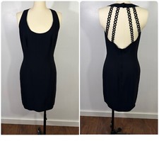 Vintage Dress 1990s Black Mini 8