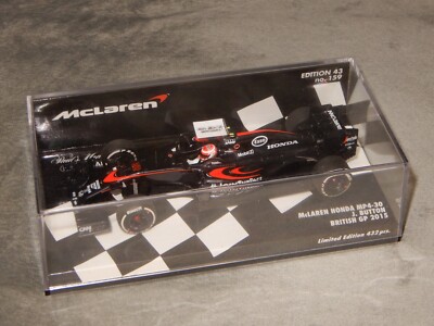 ミニカー McLaren Honda MP4-30 J. Button 2015 Minichamps F1 1:43 J Button McLaren Honda MP4-30 British GP 2015