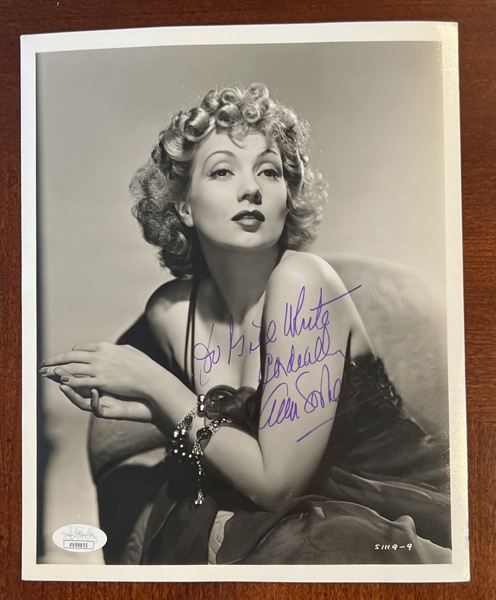 Clarence Bull Ann Sothern Original Stunning 8x10 Hand Signed