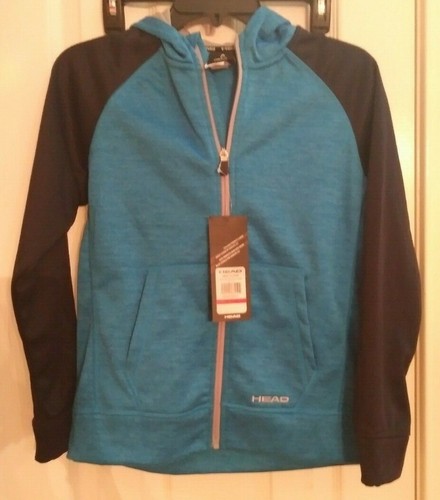 Boys HEAD Zip Up Hoodies Black Gray Navy Aqua All Sizes new with tags - Picture 7 of 10