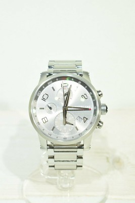 montblanc timewalker chronovoyager utc men's stainless steel swiss automatic watch 107303